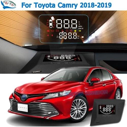 Car Electronic HUD Head Up Display Speedometer Projector For Toyota Camry 2018-2019 Safe Driving Screen Airborne computer