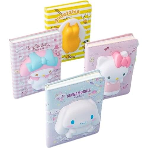 3D Cartoon Decompression Notebook Three-dimensional Pu Doll Hand Books Rebound Account Student Book School Supplies