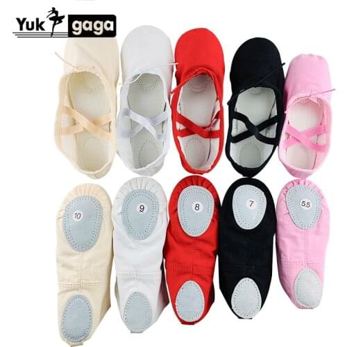 Kids Ballet Shoes Canvas Ballet Dance Slippers Split Sole Girls Childern Ballerina Practice Shoes For Dancing