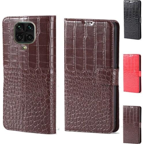 For Xiaomi Redmi Note 9 Pro Luxury Crocodile design Flip Leather Wallet Phone Case For Xiaomi Redmi Note 9S Phone cover