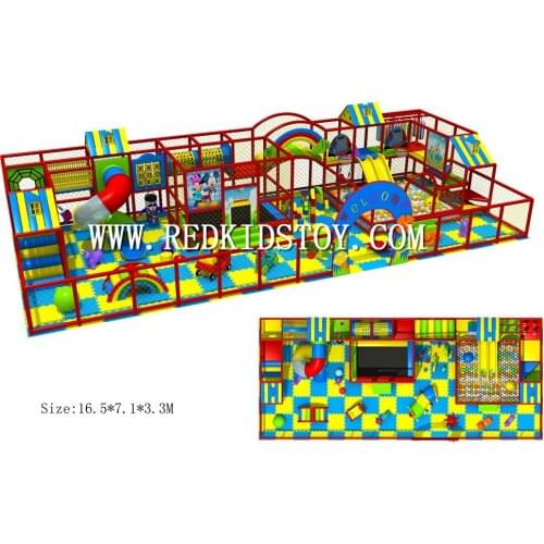 Exported to Russia Eco-friendly Kindergarten Indoor Play Center Children Playground 151230a