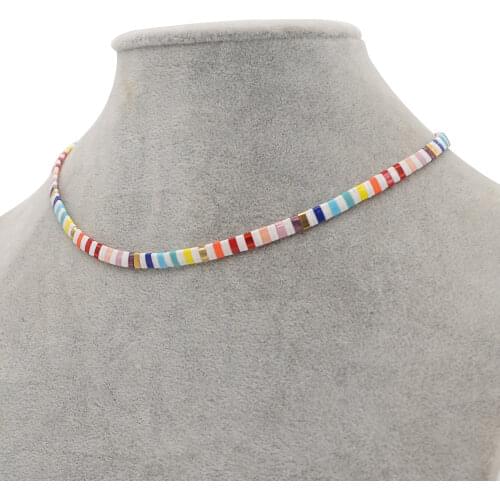 Go2boho Miyuki Necklace Choker Tila Beads Necklaces Women Jewelery Bijoux Femme 2020 Bohemian Boho Fashion Colares