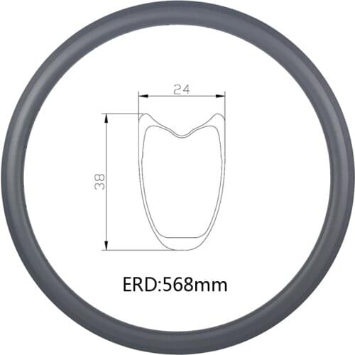 38mm tubular 700c 24mm wide V brake road bike carbon rim UD 3K 12K matte glossy basalt brake track road bicycle carbon rim