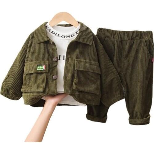 New Spring Autumn Fashion Baby Girl Clothes Suit Children Boys Coat T-Shirt Pants 2Pcs/Set Toddler Sport Clothing Kids Tracksuit