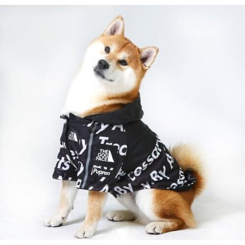 Pet Dog Clothes French Bulldog Windproof Jacket Waterproof Pet Raincoat Dog Coats Puppy Sports Clothes Fashion Puppy Jacket