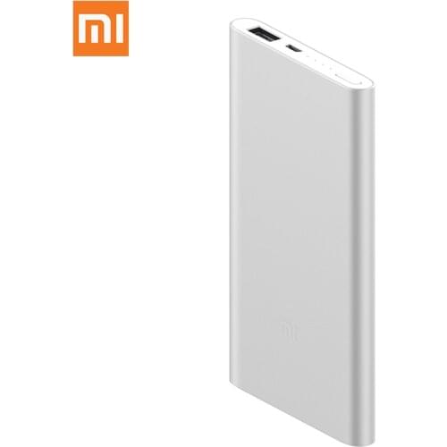 Original Xiaomi Power Bank 2 5000mAh PLM10ZM Mi Powerbank 5000 Portable Charging External Battery Poverbank For Smart phione