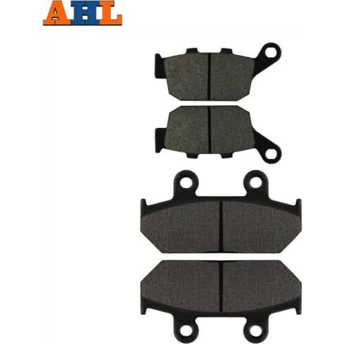 Motorcycle Front and Rear Brake Pads for HONDA NX 500 NX500 NX650 N/P/R/S/T Dominator 1992-1996 Black Brake Disc Pad