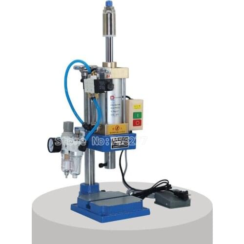 Pneumatic press punching machine 200kg single column 63 type bench press small gas spleen high precision riveting machine