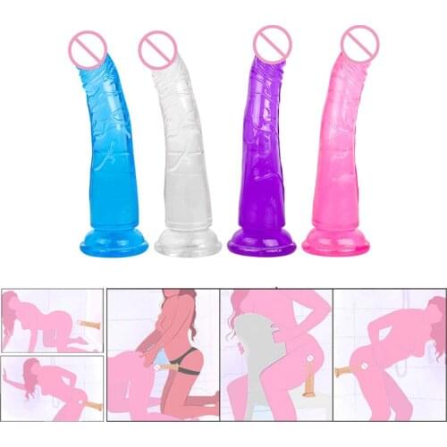 Realistic Dildo Silicagel Penis Massage Vaginal Sex Toys For Women Chastity Restraints Sex Products Stimulate Clitoris Bdsm Toys