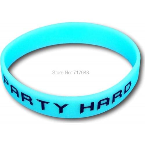 100pcs Party Hard wristband silicone bracelets free shipping by epacket A