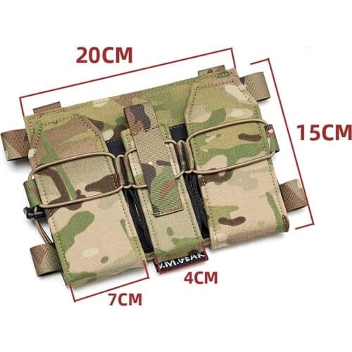 Tactical Vest Multicam 556 Triple Magazine Pouch Bag Mag Ammo Clip Bags Holder Pocket for AVS JPC2.0 XP10 Front Panel