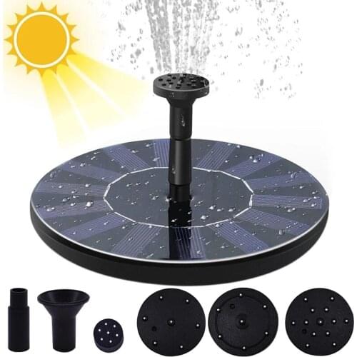 Outdoor Solar Fountain for Garden Fountain Solar Water Fountain Indoor Solar Water Pump Fountain PoolWaterfall Garden Decoration