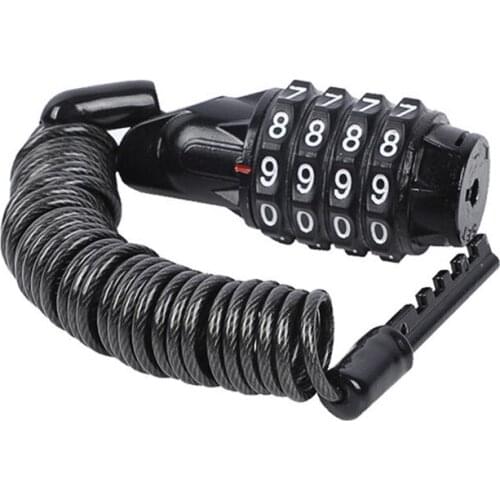 Bicycle Lock Code Key Locks Bike Cycling Password Combination Security Steel Wire Locks Bicycle Accessories Multicolor