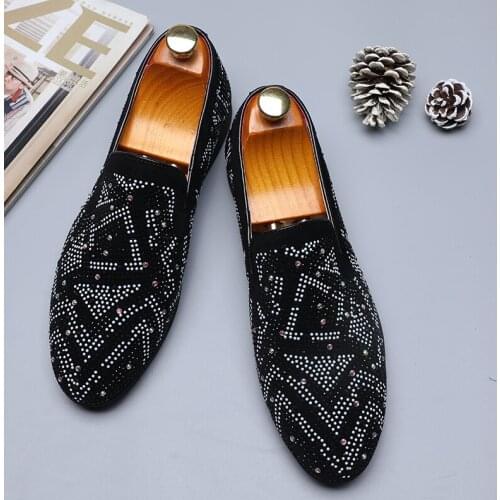 Yomior New Casual Men Shoes Slip-On British Formal Dress Leather Shoes Flats Breathable Male Luxury Designer Business Wedding