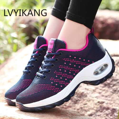 2020 Platform Ladies Sneakers Breathable Women Casual Shoes Woman Fashion Height Increasing Femmes Chaussures Mujer Pisos