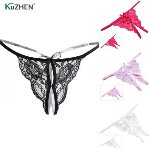 Women Panties Lace Sexy G-String 1 Pieces Briefs Lingerie Low Waist Cotton Crotch Woman Panty Soft T-back Female Underwear