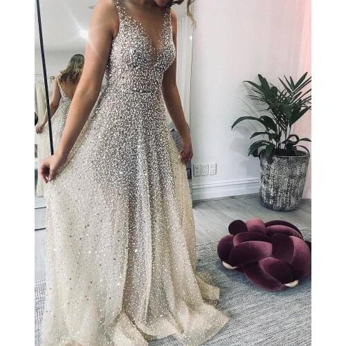 Celebrities Sequined Dress Summer 2021 Vest Tank Bling Maxi Floor Length Long Vestdios Party Women