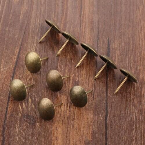 10pcs 20*25mm Upholstery Nails Round Head Tack Stud Pushpin Decor Furniture Hardware Sofa Jewelry Box Door