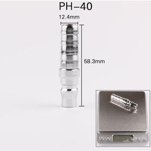 2) PH40 1/2 " Barb Air Compressor Hose Quick Coupler Plug Fitting