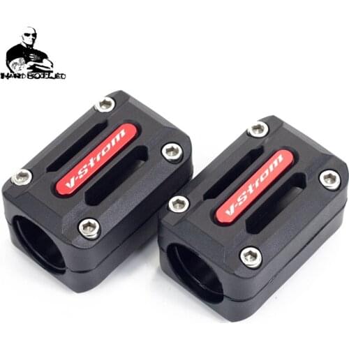 2 pcs Engine Crash bar Protection Bumper Decorative Guard Block Dismantling For SUZUKI V-Strom 650/DL650 1000/DL1000 250/DL250