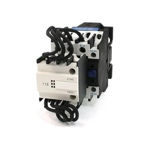 220-230V 50Hz Coil DIN Rail Mount 1NO+1NC Switch-Over Capacitor Contactor