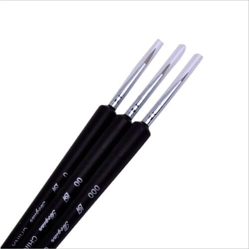 3 pcs Nail Paint pen Nail Art Brushes With wood Handle nail art tool nail decoration tool
