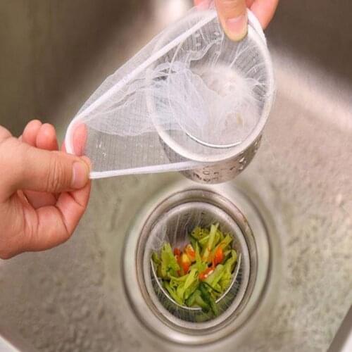 30/50/100pcs Sink Drain Hole Trash Strainer Mesh Disposable Garbage Bag for Bathroom Kitchen @LS OC19