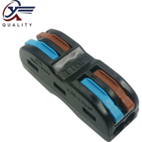 30/50/100PCS PCT-222 Electrical Wiring Terminal Household Wire Connectors Fast Terminals For Connection Of Wires Lamps SPL-2H