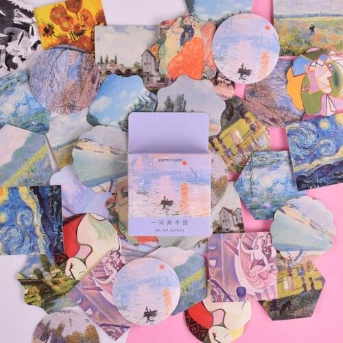 46 Pcs/Lot Vintage Master Of Art Mini Paper Sticker DIY Decorative Scrapbook Diary Planner Stickers Kawaii Stationery Papeleria