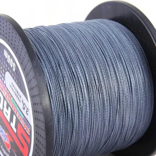 500m PE Fishing Line 4 Strands Braided 0.4#-10# 4.8-50kg Multifilament PE Line Outdoor Lure Saltwater Freshwater River Fishing