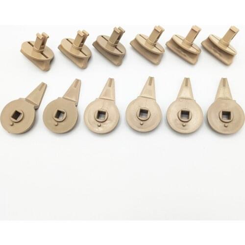 6PCS Beige Turn Knob Mounting Warning Triangle Trunk Buckle For Polo Passat B6 B7 Touran Tiguan Golf 4 5 6 7 Jetta A5 Q7