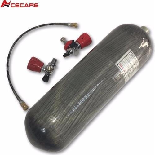 AC168101 Acecare 6.8L CE 4500Psi Scuba Cylinder Airforce Condor Pcp Air Rifle Carbon Tank 300Bar Balloon For Diving Pcp Air Gun