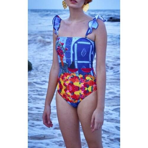 Alic chan Swimwear With Ruffles