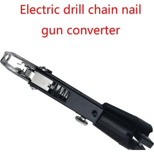 Automatic Electric Woodworking Tool Screwdriver Chain Nail Adapter Power Drill