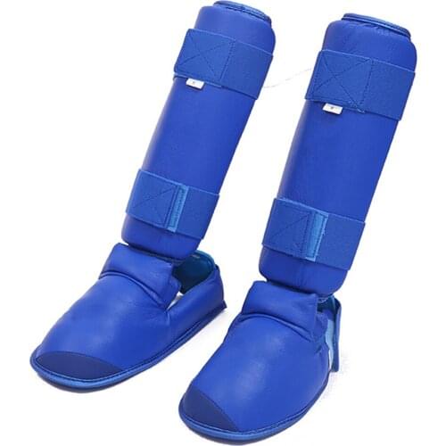 Karate Leggings Shin Guards Boxing Kickboxing Shin Instep Protectors Training Ankle Guards ZJ55