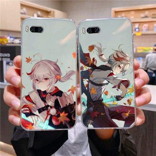 Genshin Impact Kaedehara Kazuha Phone case For Xiaomi Mi Max Note 3 A2 A3 8 9 9T 10 Lite Pro Ultra transparent fashion back 3D