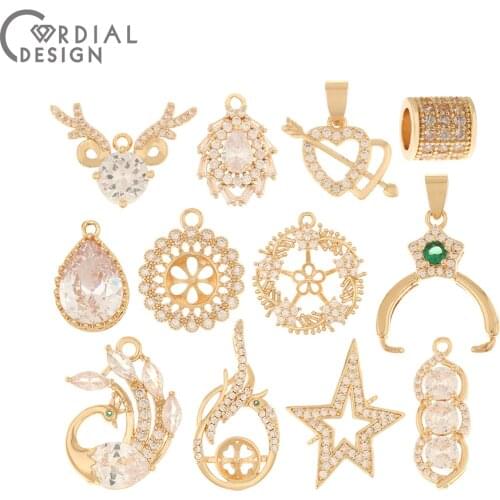 Cordial Design 4Pcs Earrings Pendant/DIY Charms/Jewelry Accessories/Hand Made/Jewelry Findings & Components/Connector/Choose
