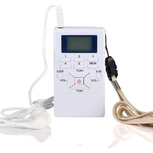 Elistooop Mini Digital Stereo LCD Frequency Modulation Car FM Radio Digital Signal Wireless Receiver Player With Earphone 2018