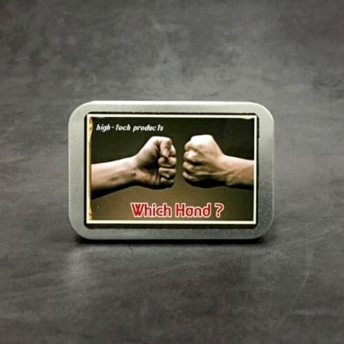 Which Hand? Magic Trick Guess Hand Coin Magia Magician Close Up Illusions Gimmick Props Accessories Mentalism Prediction Magia