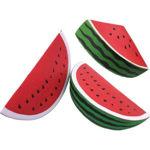 Kawaii Jumbo Watermelon Super Slow Rising Squeeze Soft Stretch Scented Bread Cake Fruit Fun Kids Toys Gift