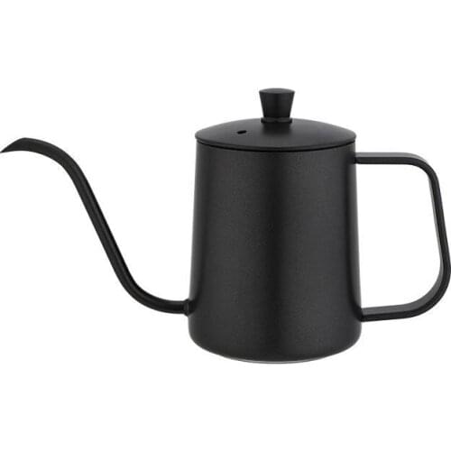 Coffee Pot Thin Long Mouth Water Kettle Wood Handle Hand Made Coffee Pot 304 Stainless Steel Coffee Barista Accessories bottle