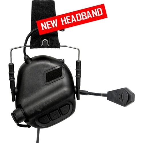 OPSMEN EARMOR M32 MOD3 Tactical Headset Black New Headband Shooting Hearing Protector Military Aviation Communication Earphones