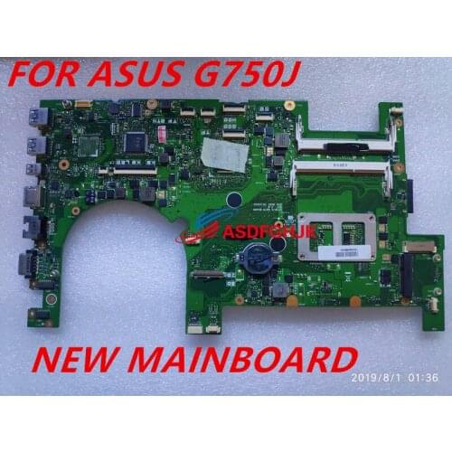 Send board +2D Laptop motherboard for ASUS G750JM G750JW G750JH G750JX G750J G750 Test original mainboard i7-4710HQ I7-4700HQ