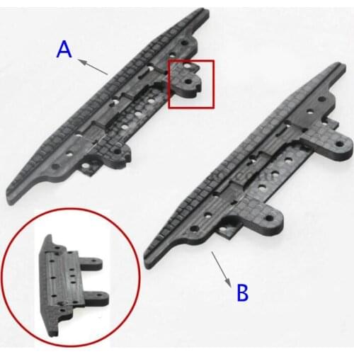 CNC Front Carbon Fiber Bracket Brake Plate With Angle Spring Slot For Tamiya Mini 4WD Racing Car Fit MS/AR/S2/MA Chassis