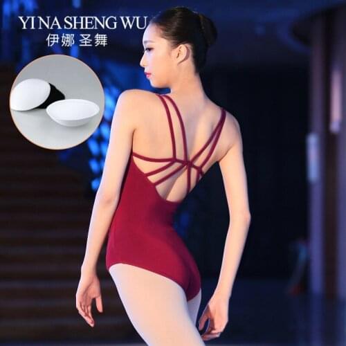 Professional Ballet Exercise Clothes Adult Double Sling Dance Practice Leotard Female Training Clothes Test Clothes 2 Colors