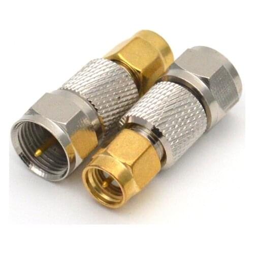 F Male To SMA Male Plug RF Coaxial adapter Connectors