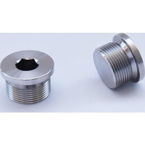 304 Stainless Steel Hexagon Pipe 1/8 1/4 3/8 1/2" 3/4" 1" - 2" BSP Male Hexagon Flange Face Plug With Edge Fitting Water Gas Oil