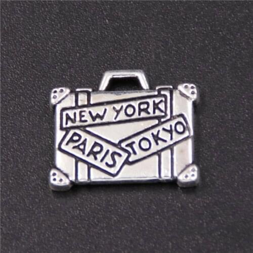 20pcs Antique Silver Color Exquisite Womens Handbag Charms Retro Ornament Pendants DIY Jewelry Making 14*16mm A382