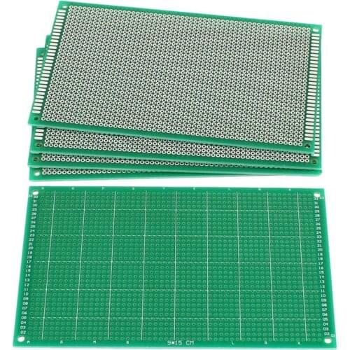 5PCS 9cm x 15cm FR-4 Single Side Prototype PCB Circuit Universal Board