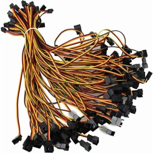 500 Pieces lot 12V PC 3pin Fan Power 3p Female to dual 3p male Y Splitter Adapter Extension Cable Wire